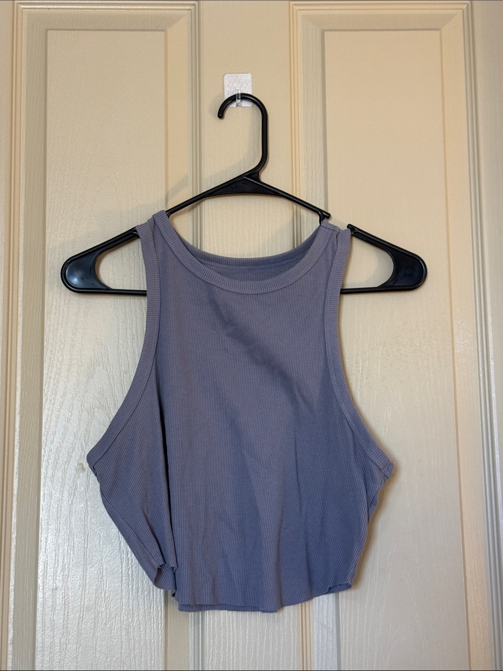 Target Women's Ribbed Cropped Tank - Slate